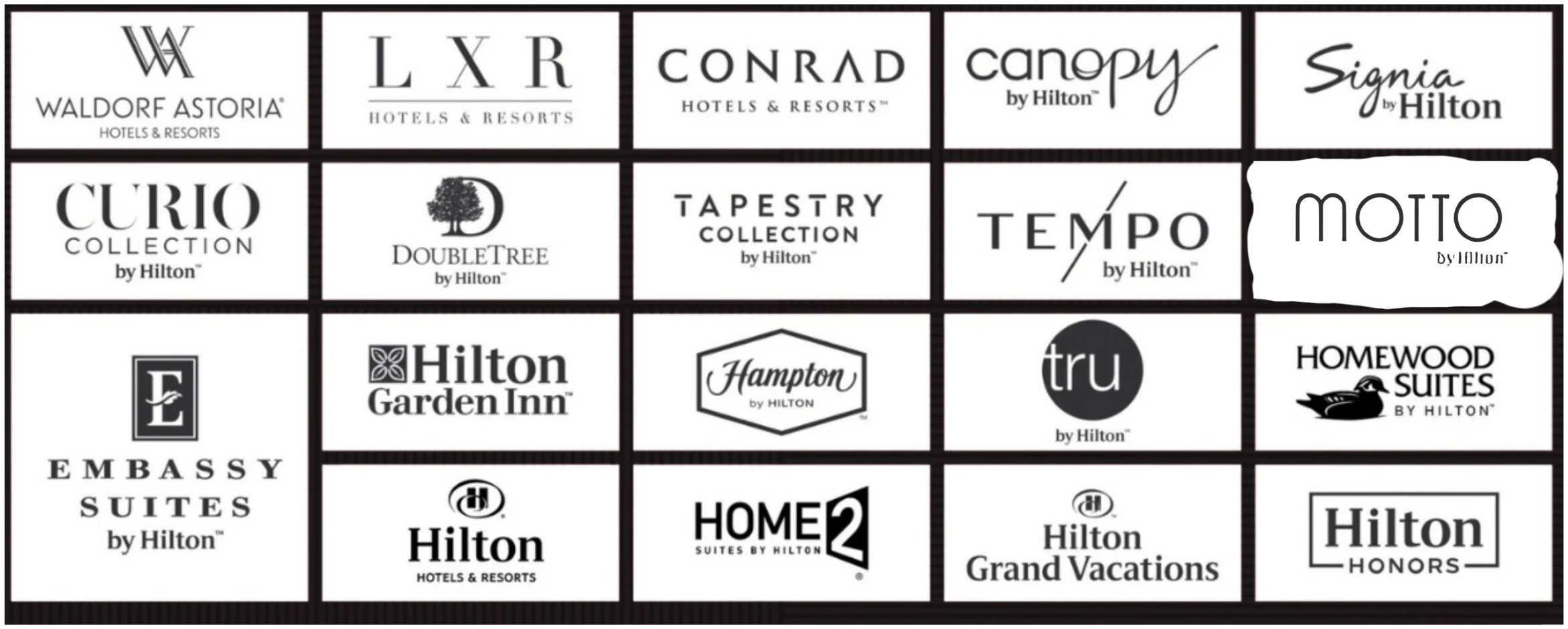 Marcas do Grupo Hilton
